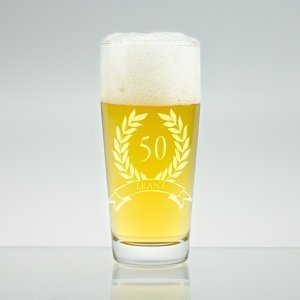 Bierglas kleines Helles-Glas mit Gravur