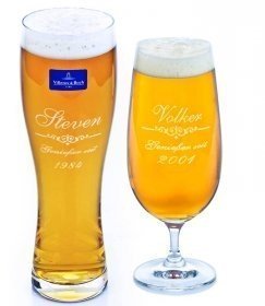Bierglas mit Gravur