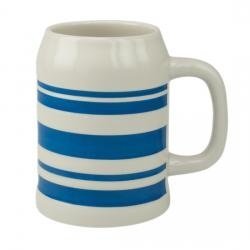 Bierkrug Sepp blaue Streifen
