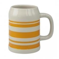 Bierkrug Sepp gelbe Streifen