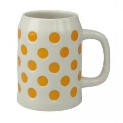 Bierkrug Vroni gelbe Punkte