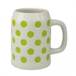 Bierkrug Vroni grüne Punkte