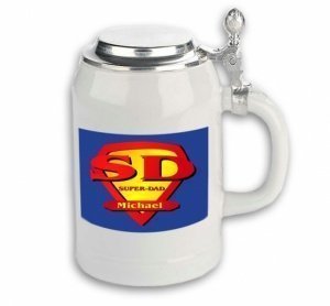 Bierkrug mit Deckel Vatertag