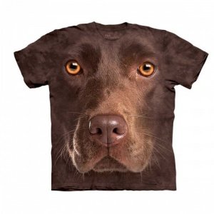 Big Face Brauner Labrador T-Shirt - Smal