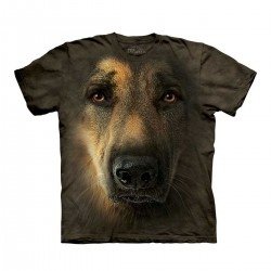 Big Face Deutscher Schäferhund T-Shirt