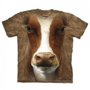 Big Face - Tier T-Shirts - Braune Kuh