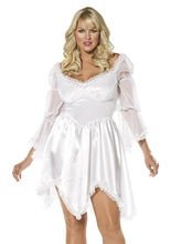 Bijou Boutique Kleid mit Spitze weiß