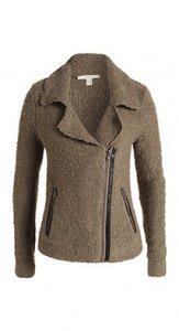 Biker-Jacke aus Bouclé