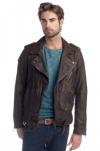 Biker-Jacke aus Ziegenleder