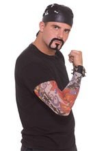 Biker Kostüm-Set Rocker schwarz-bunt