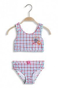 Bikini in buntem Karo-Look