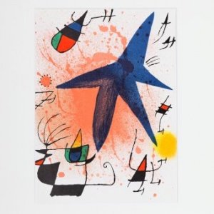Bild Joan Miró – L`Astre Bleu / Der blau