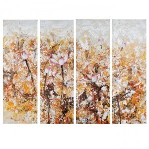 Bild Lotus, 4-tlg. 200 x 150 cm