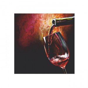 Bild ROTWEIN I, quadratisch, klein, 30 x