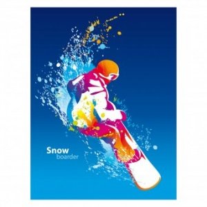 Bild Viktoriia Dobrianska - The snowboar