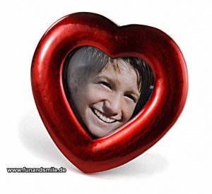 Bilderrahmen in Herzform aus Keramik