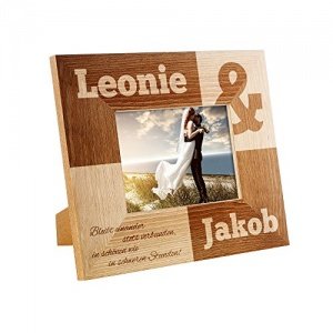 Bilderrahmen mit Gravur zur Hochzeit