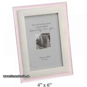 Bilderrahmen mit Rosanem Emaille