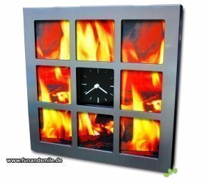 Bilderrahmen mit Uhr