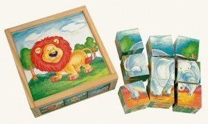 Bilderwürfel Wildtiere, 9 tlg., von Bino