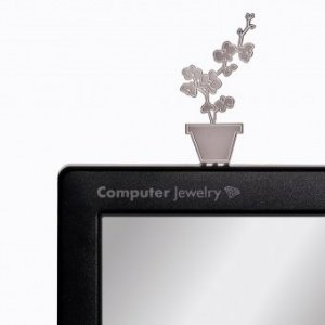 Bildschirm Schmuck Computer Jewelry orchid