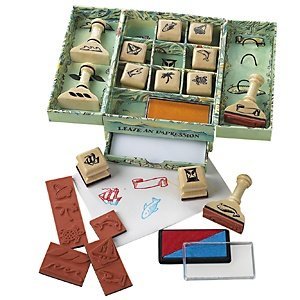 Billy Bosons Stempel-Kiste mit Papierfac