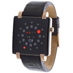 Binary Watch Gamma Ray Square Black-Red