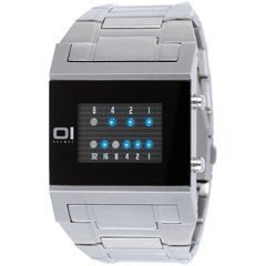 Binary Watch Kerala Trance Steel Blue