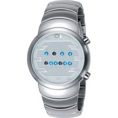 Binary Watch Samui Moon Steel Blue