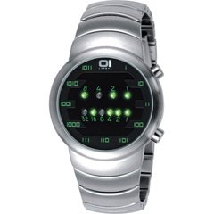 Binary Watch Samui Moon Steel Green