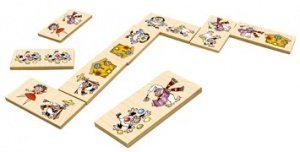 Bino Domino-Spiel Märchen Holzspielzeug