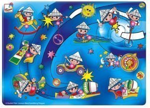 Bino Steckpuzzle mit Märchenmotiven Holz