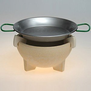 Bio - Stahlpfanne mit Pfannenhaltern für