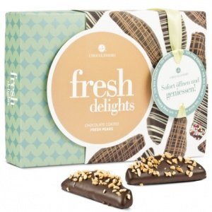 Birnen mit Mandelstückchen