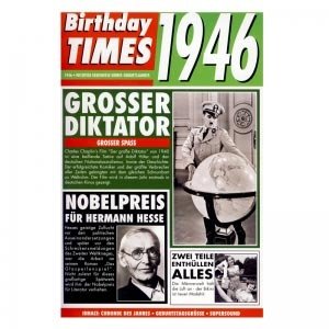 Birthday Times Karte mit Sound 1946