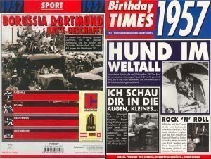 Birthday Times Karte mit Sound 1957