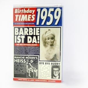 Birthday Times Karte mit Sound 1959