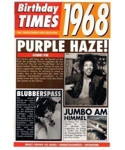 Birthday Times Karte mit Sound 1968