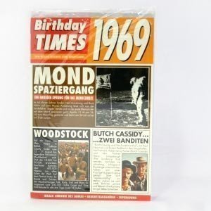 Birthday Times Karte mit Sound 1969