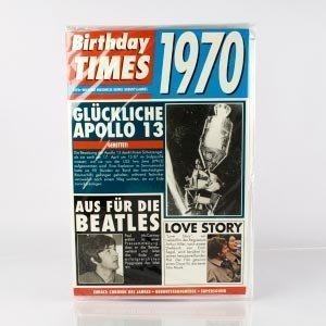 Birthday Times Karte mit Sound 1970