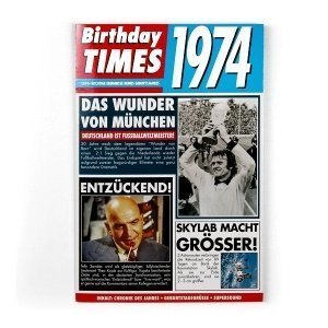 Birthday Times Karte mit Sound 1974