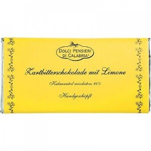 Bitterschokolade mit Zitrone Dolci Pensi