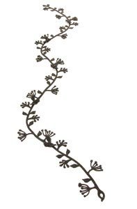 % BLÜTENBAND anthrazit, Girlande