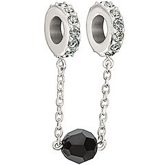 Black Connected Bead