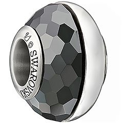 Black Duo Crystal Bead