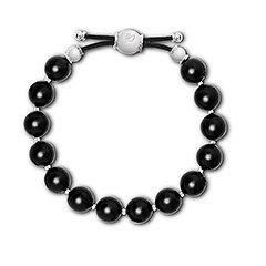 Black Pearl Charm Armband