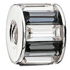 Black and White Baguette Bead