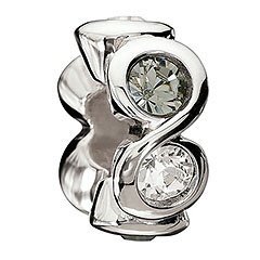 Black and White Circles Bead