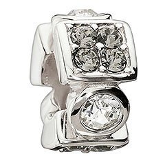 Black and White Radiance Bead