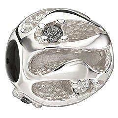 Black and White Tide Bead